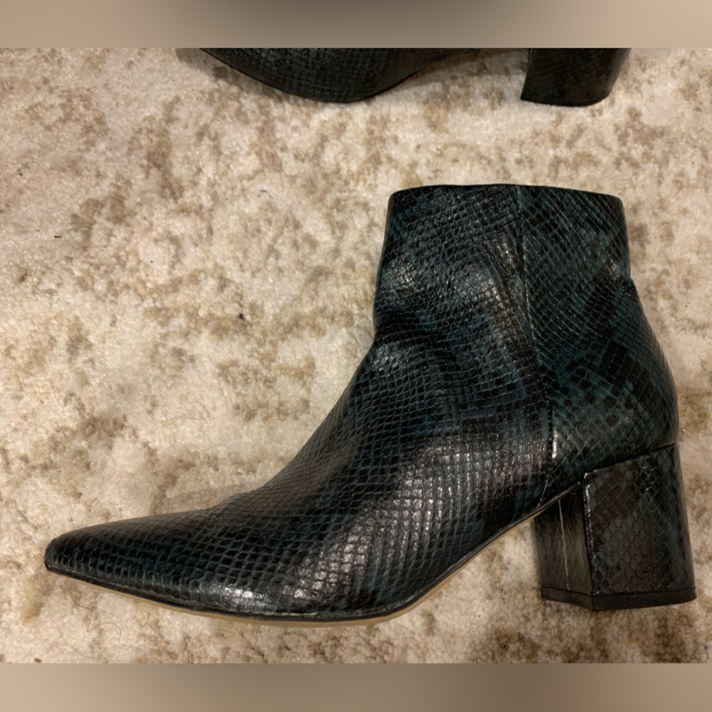 Marc Fisher Snakeskin-style Booties
